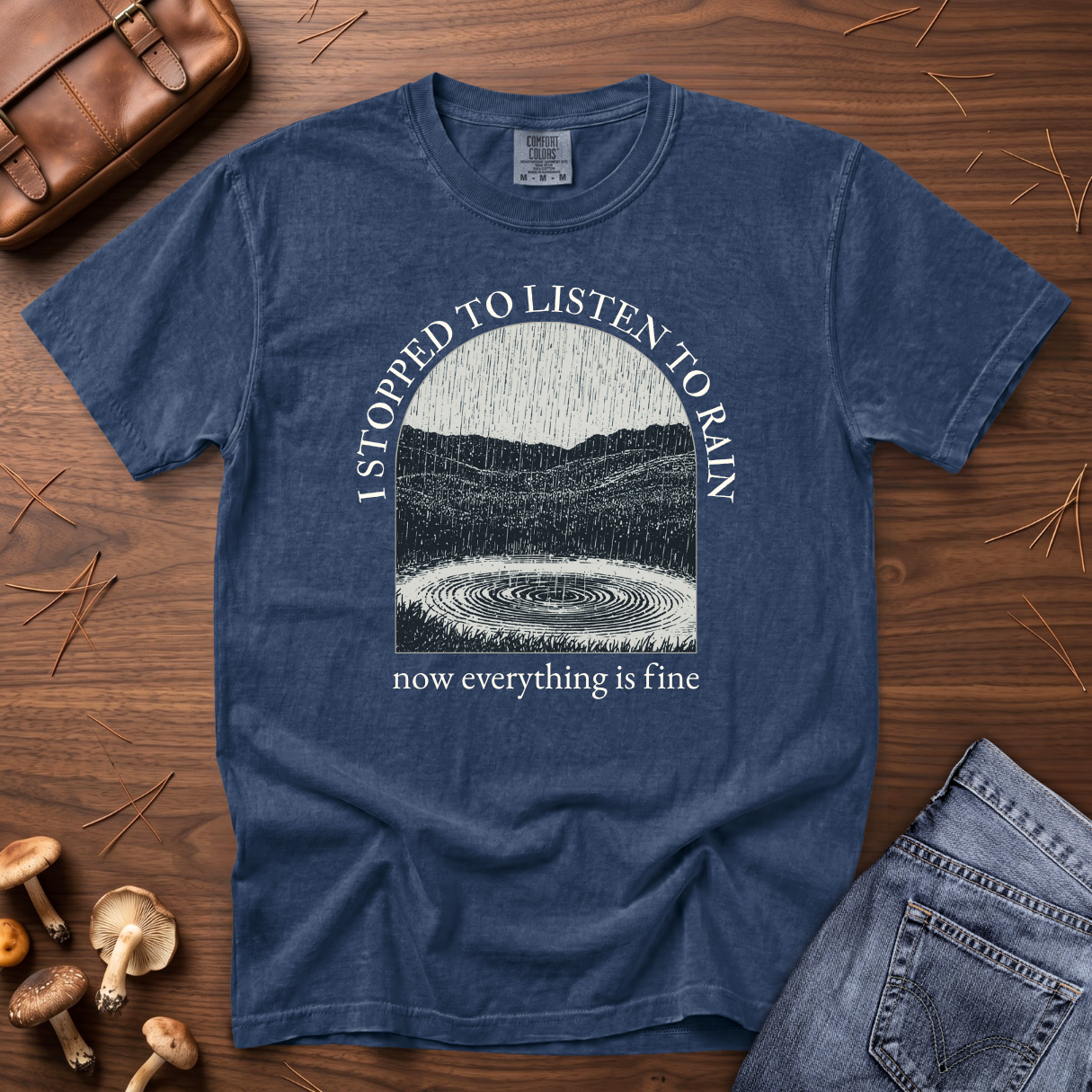 Stopped to Listen to Rain T-Shirt