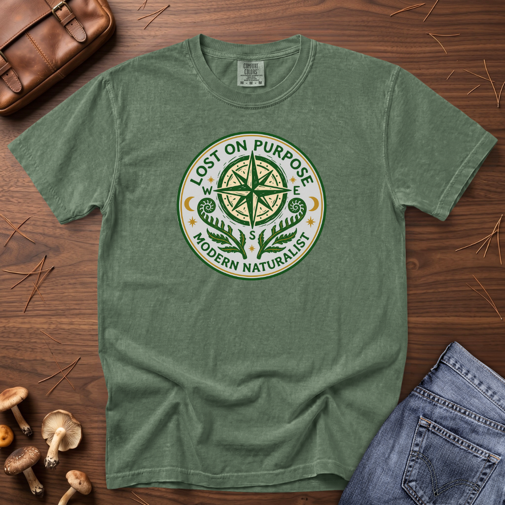 Lost on Purpose Green Badge T-Shirt