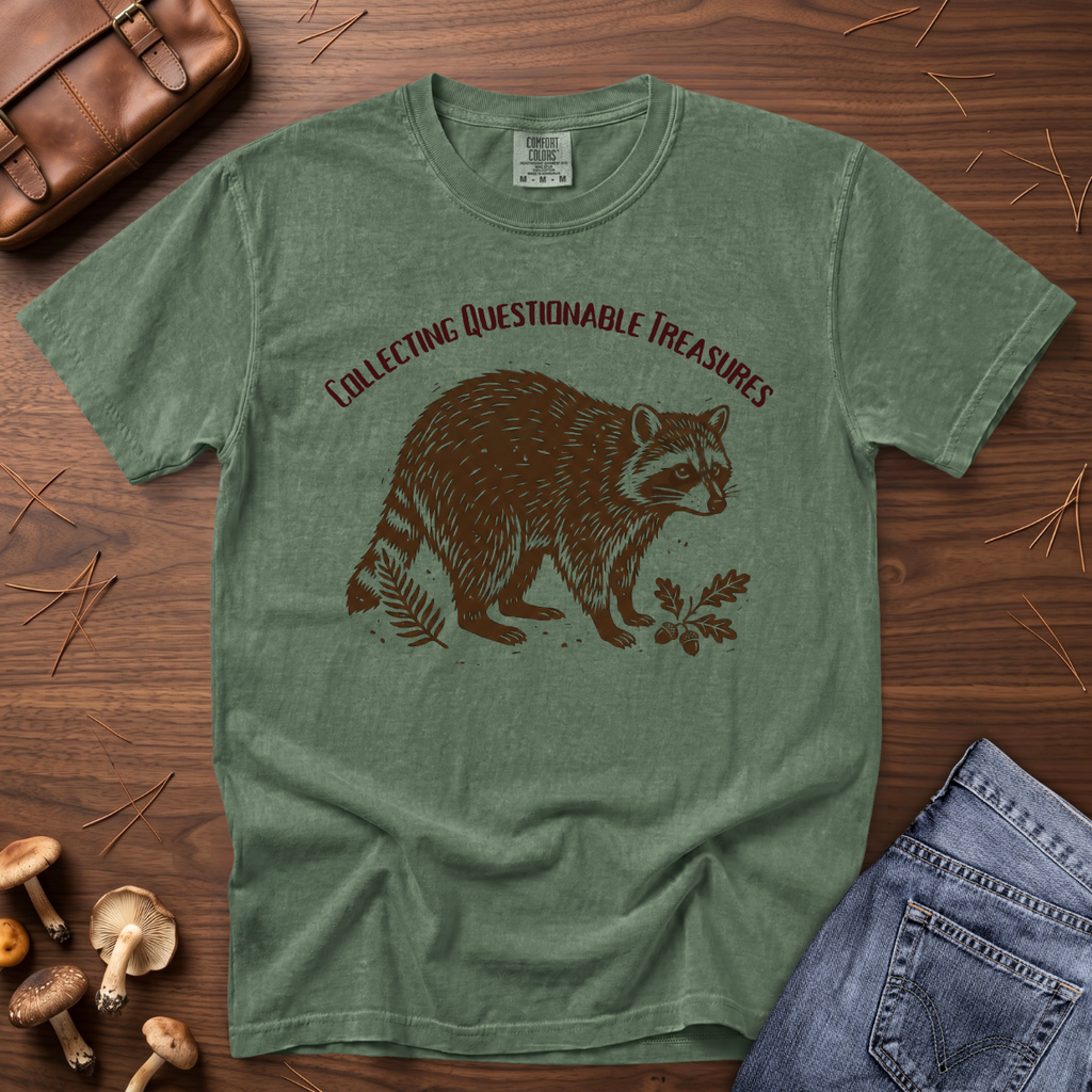 Collecting Questionable Treasures Raccoon T-Shirt