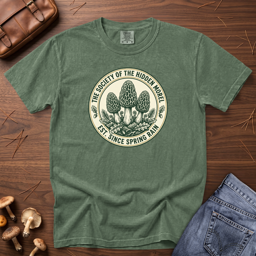 Society of the Hidden Morel Mushroom T-Shirt