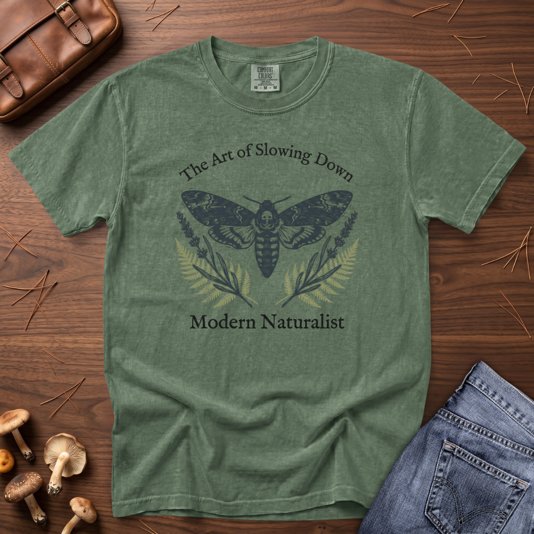 The Art of Slowing Down Moth T-Shirt