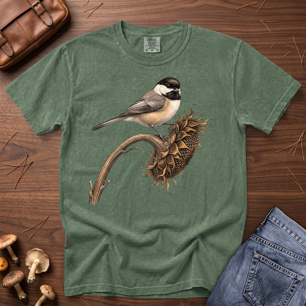 Chickadee Sunflower T-Shirt