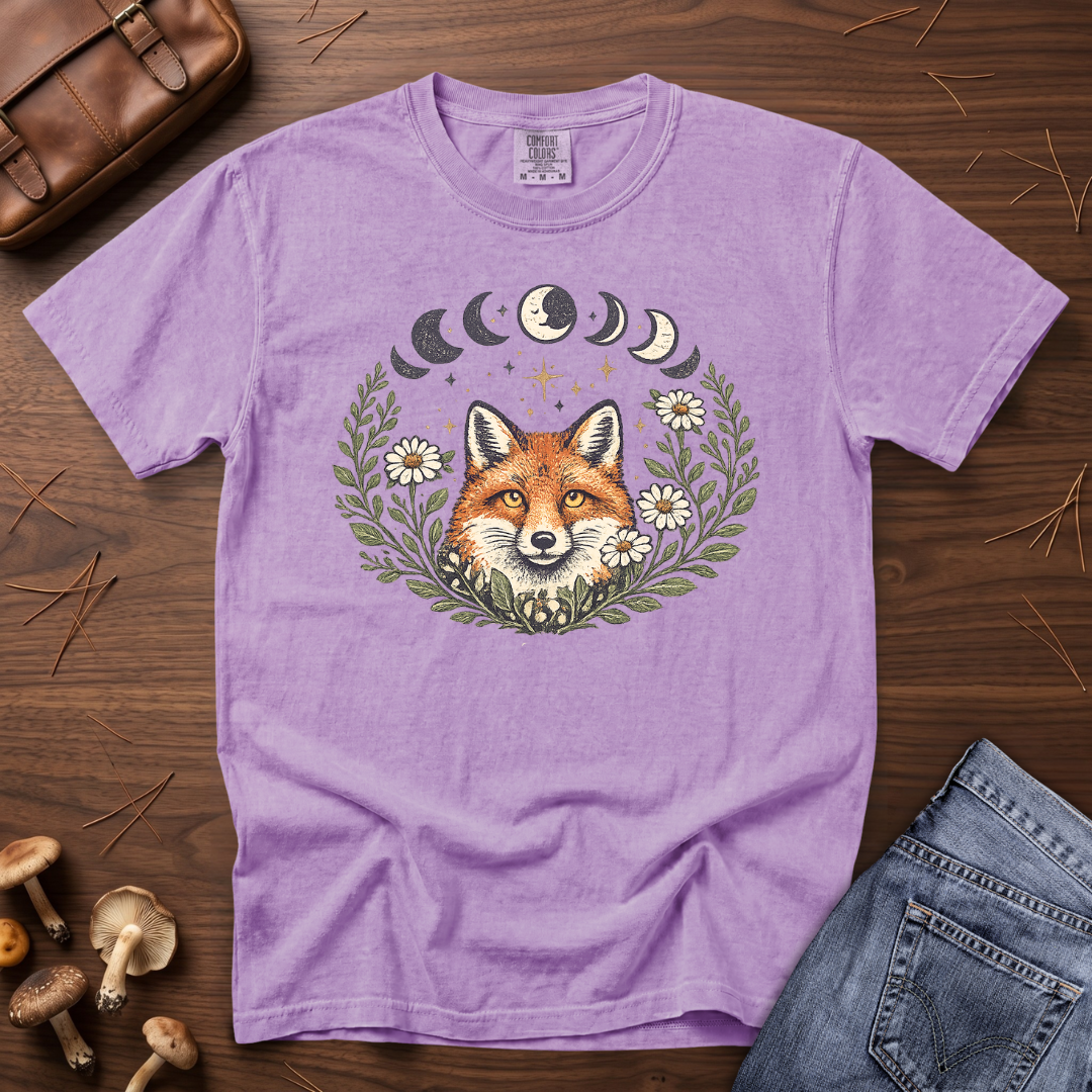 Moon Phase Fox T-Shirt