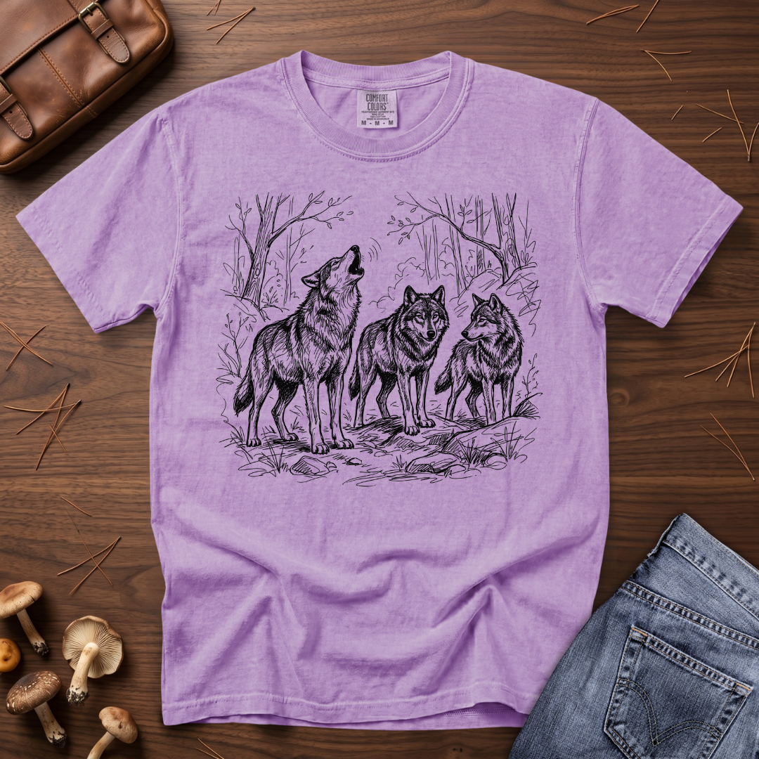 Gray Wolf Sketch T-Shirt