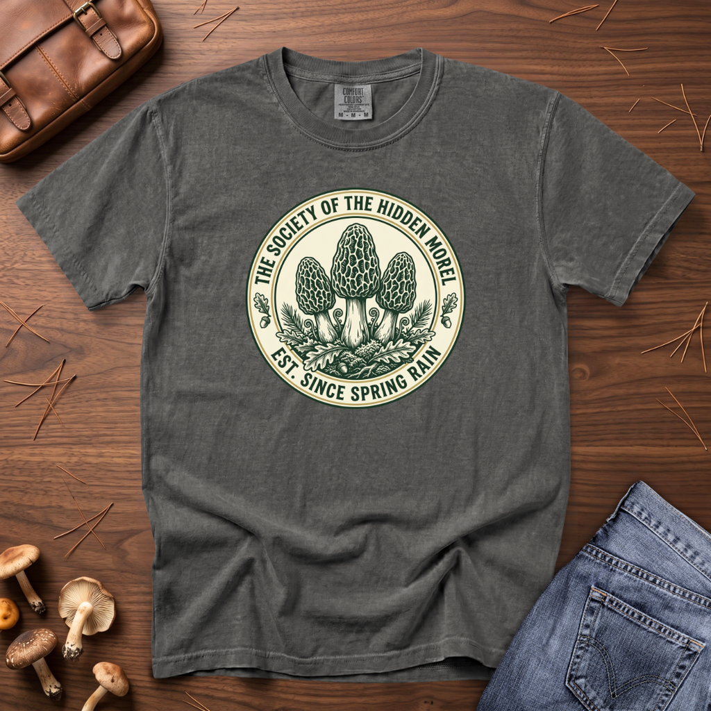 Society of the Hidden Morel Mushroom T-Shirt