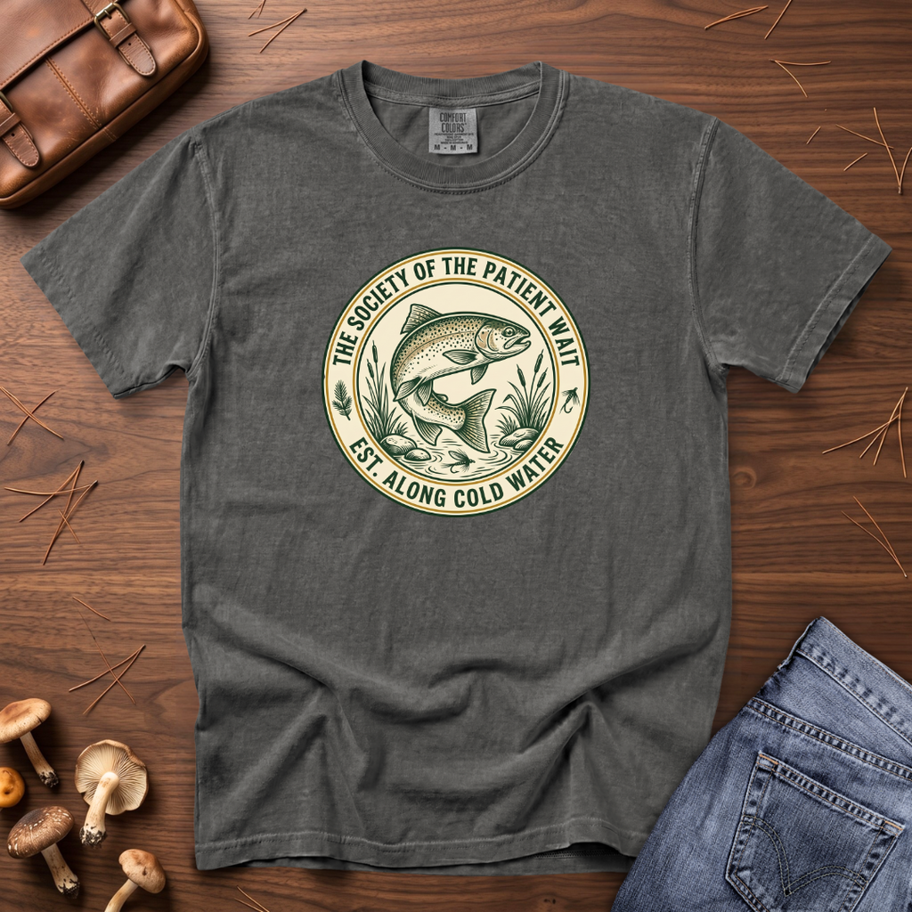 Society of the Patient Wait Fish T-Shirt