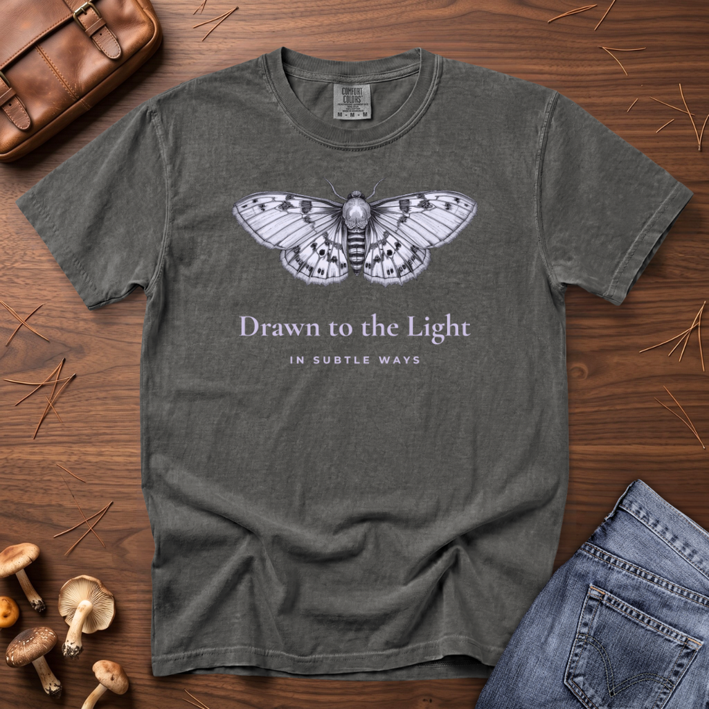 Drawn to the Light Moth T-Shirt