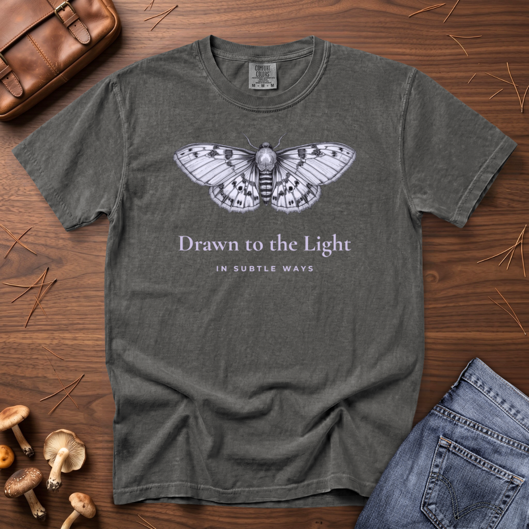 Drawn to the Light Moth T-Shirt
