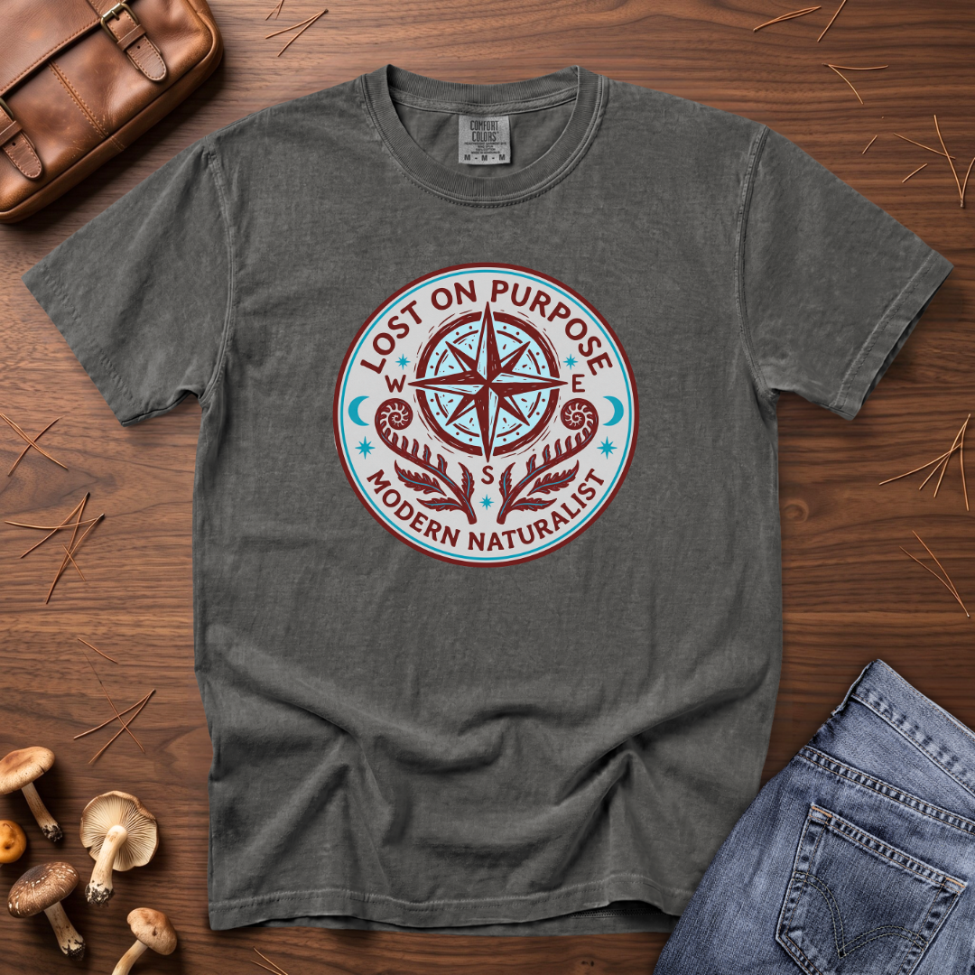 Lost on Purpose Turquoise Badge T-Shirt