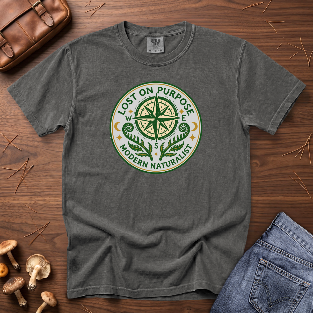 Lost on Purpose Green Badge T-Shirt
