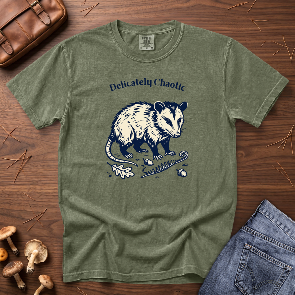 Delicately Chaotic Opossum T-Shirt