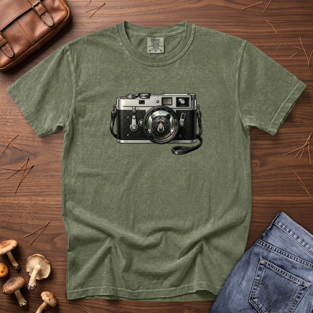 Black Bear Camera T-Shirt