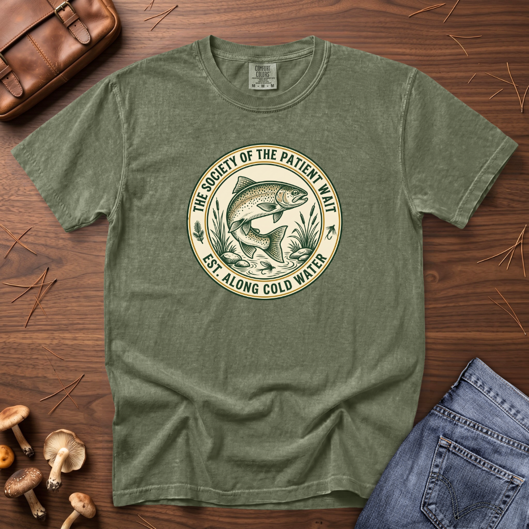 Society of the Patient Wait Fish T-Shirt