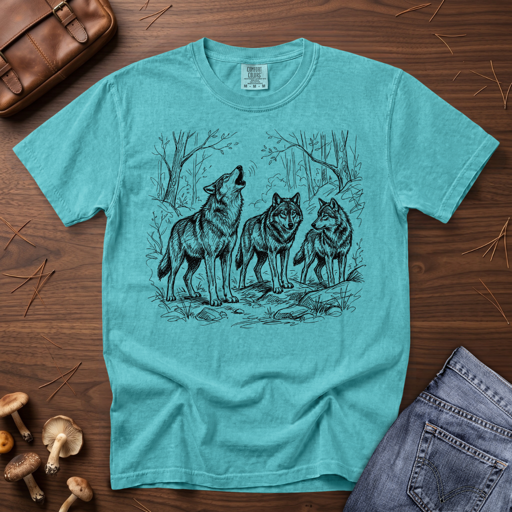 Gray Wolf Sketch T-Shirt