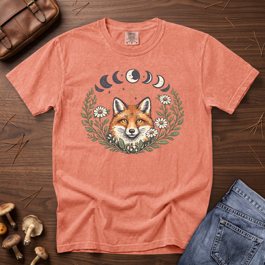 Moon Phase Fox T-Shirt