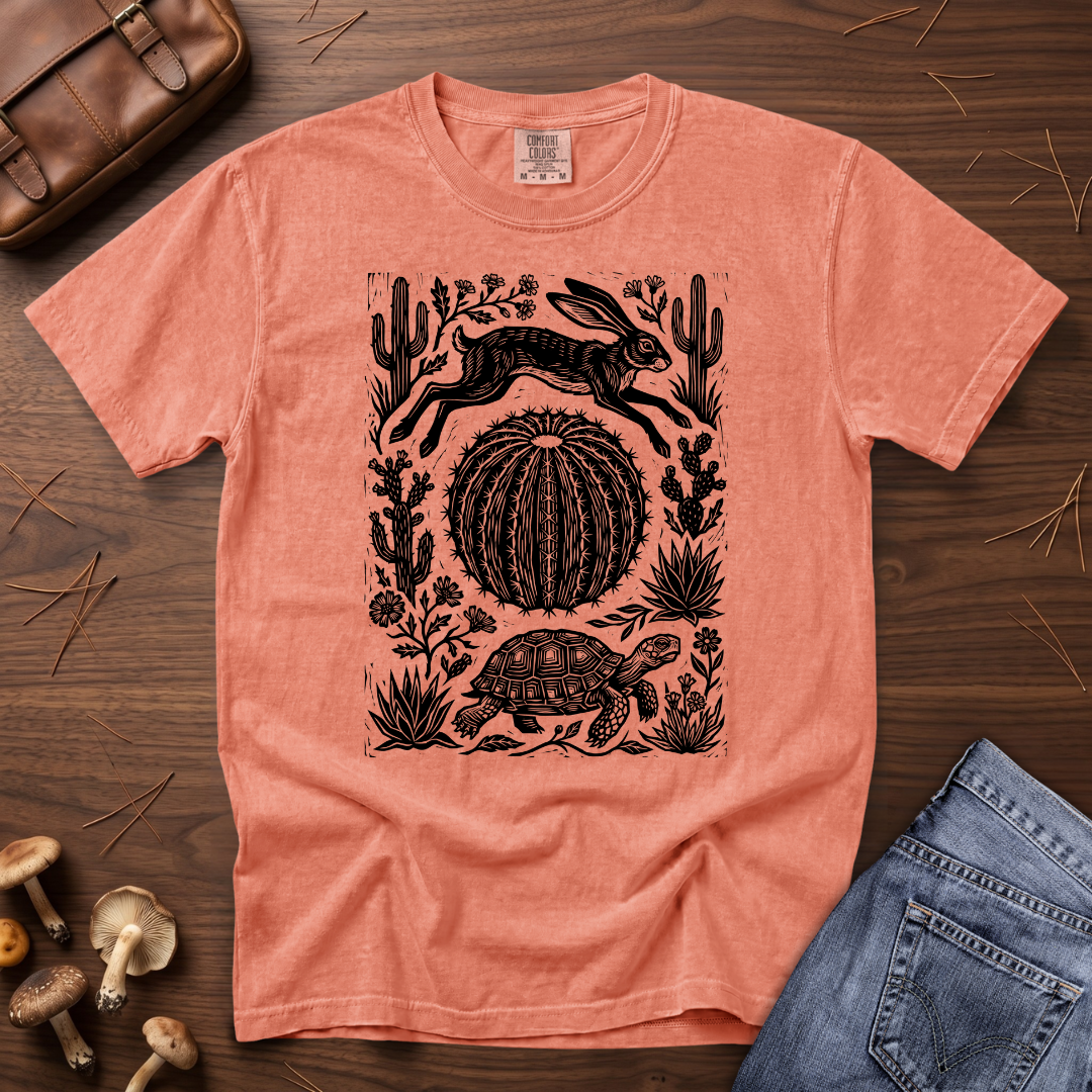 Jackrabbit and Desert Tortoise T-Shirt