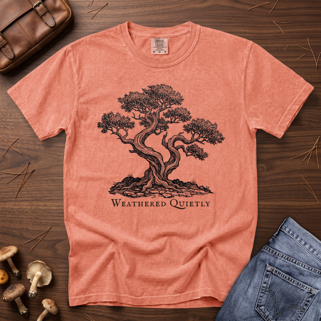 Weathered Quietly Tree T-Shirt