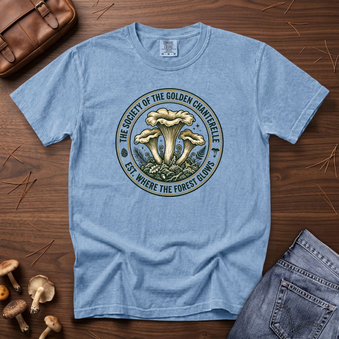 Society of the Golden Chanterelle Mushroom T-Shirt