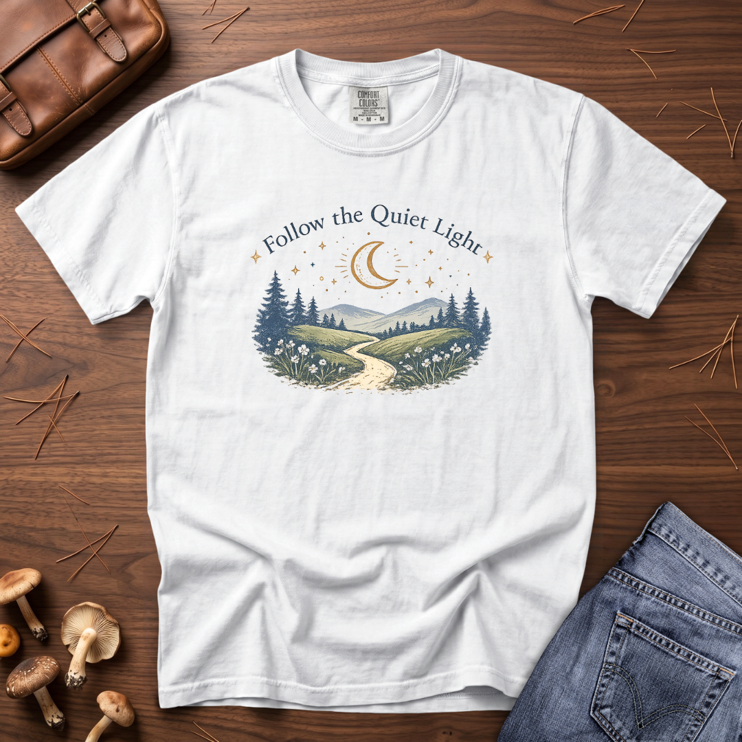 Follow The Quiet Light - Mountain Trail T-Shirt