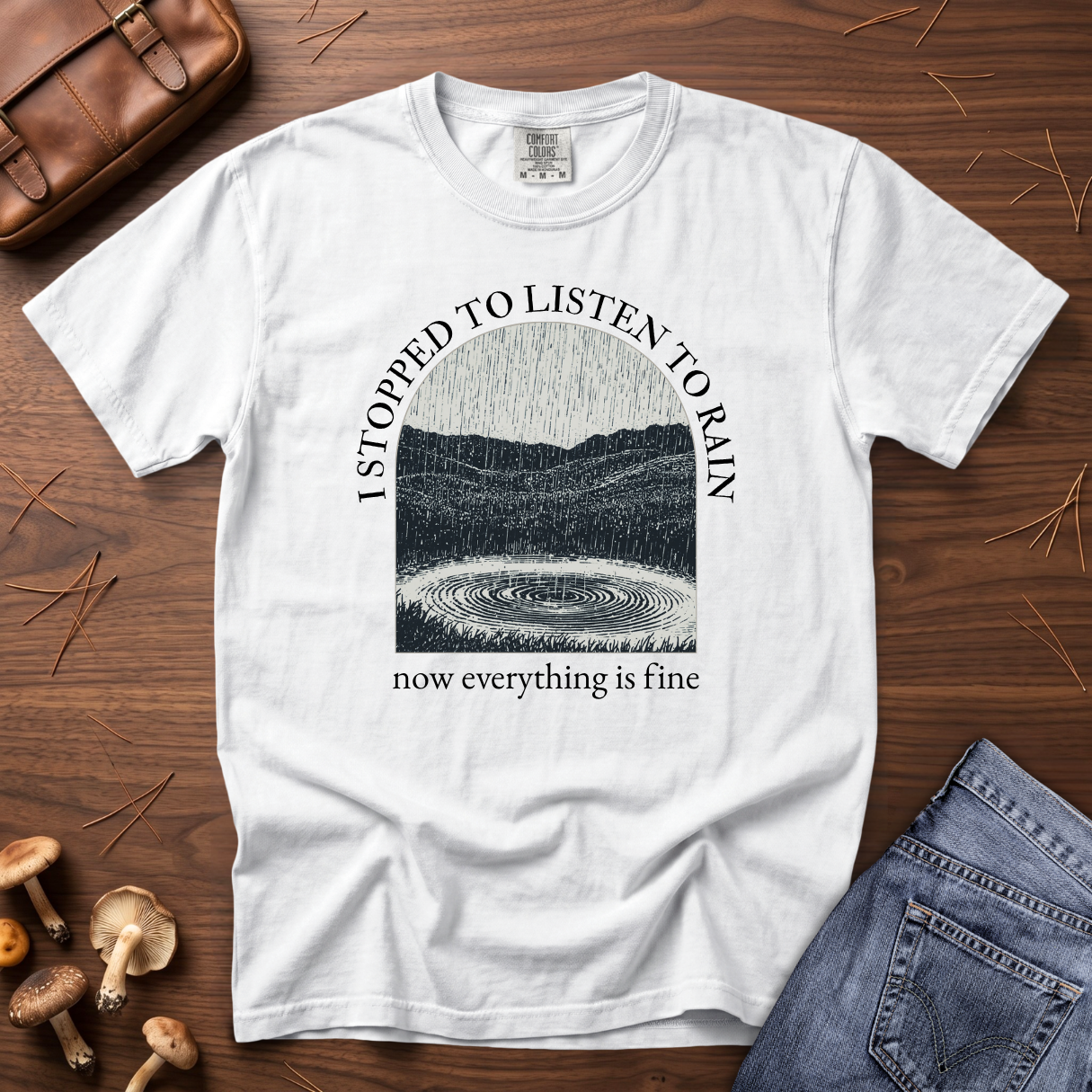 Stopped to Listen to Rain T-Shirt
