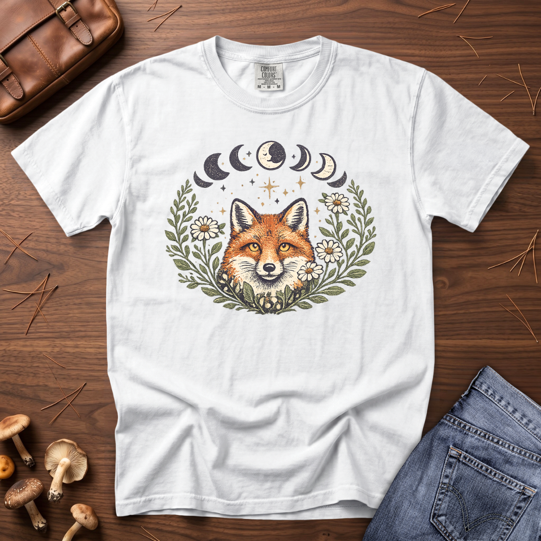 Moon Phase Fox T-Shirt