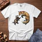 Late One Night - Fox & Badger T-Shirt