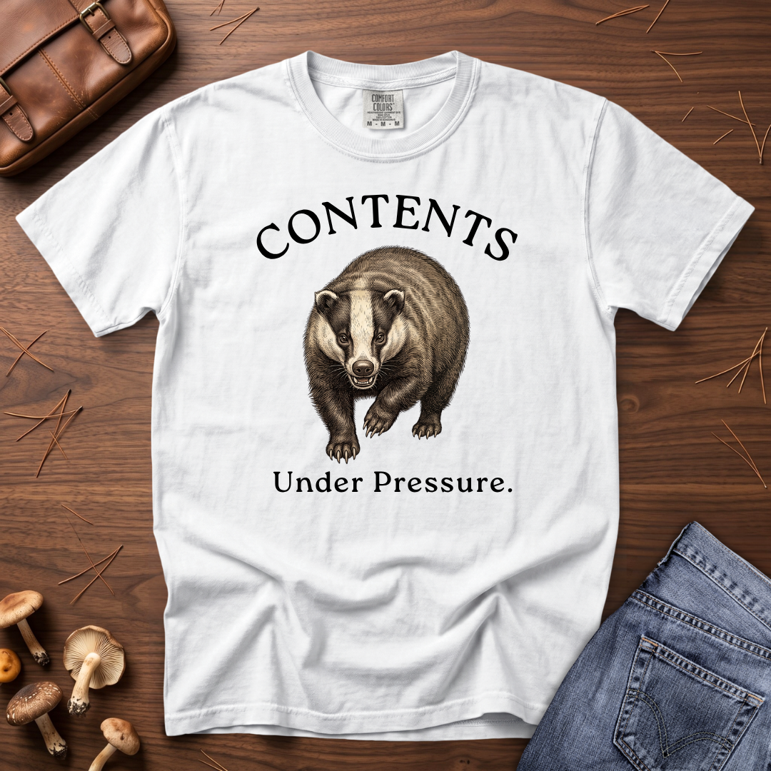 Contents Under Pressure Badger T-Shirt